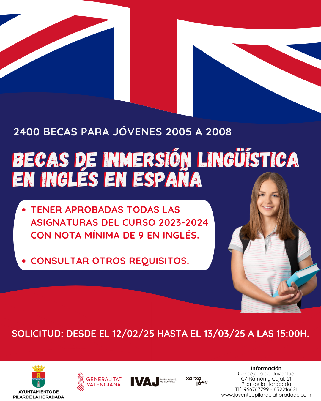 Beca para curso de Inmersión Lingüística en inglés 2025 - CIJ